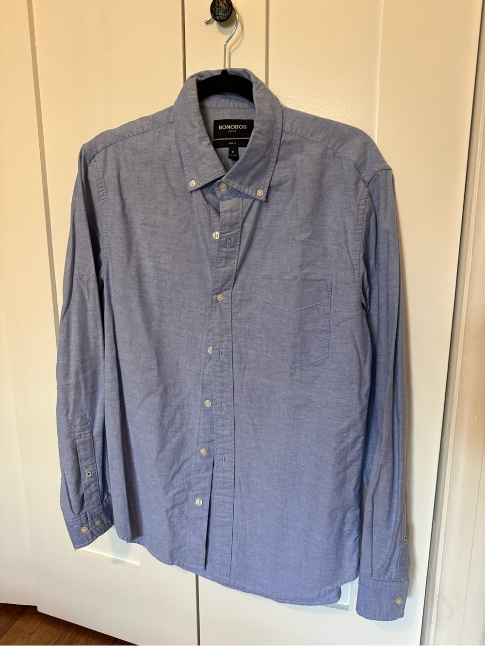 Bonobos Men's Blue Long-Sleeve Button-Down Oxford Shirt